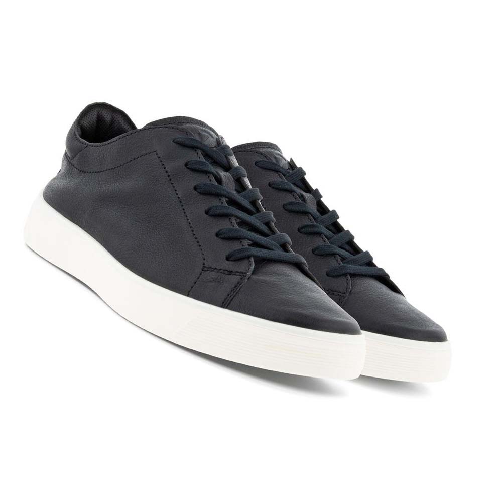 Ecco Street Tray Retro 2.0 Sneakers Herr Svarta | SE 666VRW